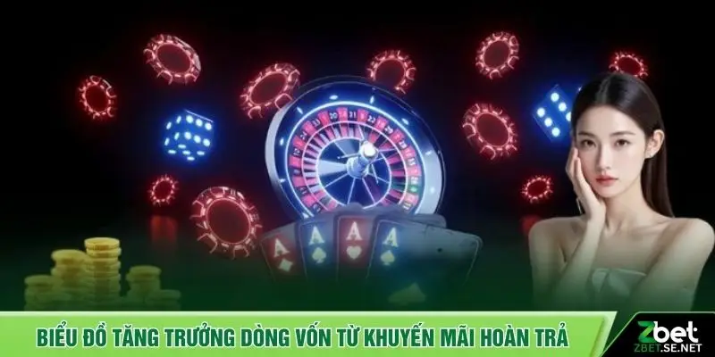 Biểu đồ tăng trưởng dòng vốn từ khuyến mãi hoàn trả