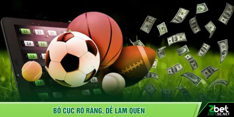 Bố cục rõ ràng, dễ làm quen