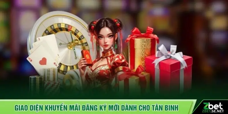 Giao diện khuyến mãi đăng ký mới dành cho tân binh