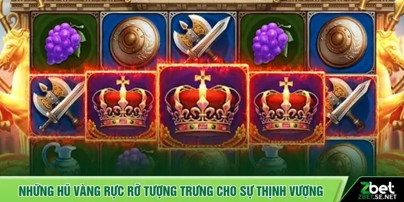 Những hũ vàng rực rỡ tượng trưng cho sự thịnh vượng